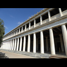 Außenansicht der rekonstruierten Stoa des Attalos
